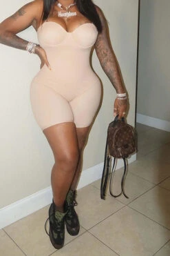 Solid Color Spaghetti Strap Simple Bodycon Romper -Clothing Outlet Store H22021533 AP 5 fdc9abce a135 46eb 9aa0 81fc09f12086