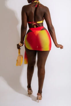 Gradient On-trend Cutout Lace-Up Three Pieces -Clothing Outlet Store H22032803 YE 4 b46d30ef 4a45 4c87 903d f1e24f343cbf