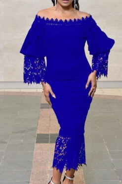 Lace Patchwork Off Shoulder Glamorous Midi Dress 7 Lace Patchwork Off Shoulder Glamorous Midi Dress -Clothing Outlet Store H22042642 BL 1 fe28ca0f bf36 4402 9e52 6967c1bf0d66