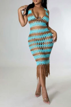 Wavy Lines Crochet Cutout Stunning Tassel Midi Dress Beachwear 24 Wavy Lines Crochet Cutout Stunning Tassel Midi Dress Beachwear -Clothing Outlet Store H22061460 BL 4 4ec7a87e 200f 4ed0 9d20 832f98c5df56