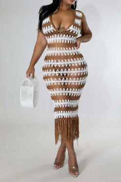 Wavy Lines Crochet Cutout Stunning Tassel Midi Dress Beachwear 18 Wavy Lines Crochet Cutout Stunning Tassel Midi Dress Beachwear -Clothing Outlet Store H22061460 WH 5 2798615d 6b49 4037 878e b1d2a5683d1a
