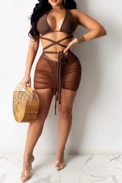 Solid Color Beachy Strappy Three Pieces -Clothing Outlet Store H22062258 CO 1 bde907db 3bbb 4993 b699 060ec7ca0eca