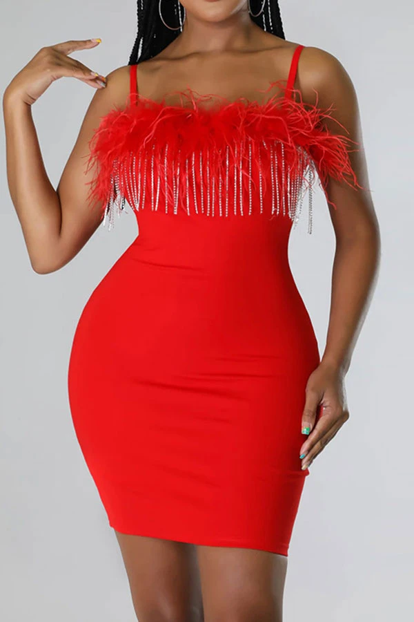 Feather Patchwork Tassel Decor Chic Mini Dress 1 Feather Patchwork Tassel Decor Chic Mini Dress