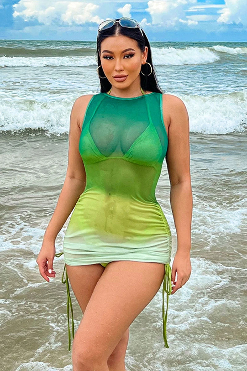 Gradient Stylish Drawstring Three Pieces 2 Gradient Stylish Drawstring Three Pieces - Image 2