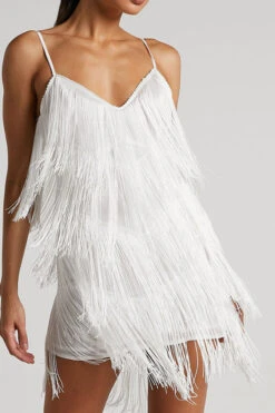 Solid Color Retro Tassel Mini Dress 28 Solid Color Retro Tassel Mini Dress -Clothing Outlet Store H23021662 WH 1 6e4a1f3c 7c38 4f58 b94b 6822b0ff206a