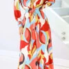 Abstract Print Urban Wide Leg Jumpsuit