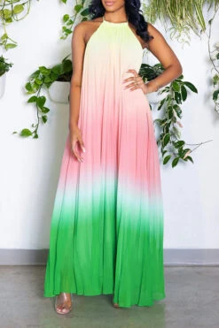 Gradient Simple Backless Flowy Pleated Maxi Dress -Clothing Outlet Store H23032074 GR 2 f3b017cf ef00 4f66 ae70 743461acb928