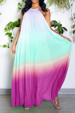 Gradient Simple Backless Flowy Pleated Maxi Dress -Clothing Outlet Store H23032074 PU 1 a2ba9e24 5e5f 4dc0 90a8 d3fd50b7f9a2
