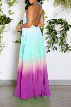 Gradient Simple Backless Flowy Pleated Maxi Dress -Clothing Outlet Store H23032074 PU 3 2a5bd0a5 f77d 444e 9e0d b7ee1a8a3cbb