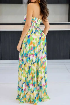 Floral Print Twisted Detail On-trend Pleated Jumpsuit -Clothing Outlet Store H23032089 GR 2 9b06544f 85f4 48de b7e1 09d11224286b