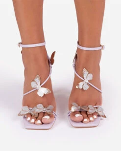 Butterfly Rocking Buckled Square Toe Sandals 7 Butterfly Rocking Buckled Square Toe Sandals -Clothing Outlet Store H23041433 PU 3