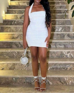 Solid Color On-trend Strappy Square Toe Sandals -Clothing Outlet Store H23041444 SI 1