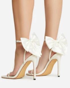 Big Bowknot Rocking Square Toe Sandals -Clothing Outlet Store H23041462 AP 3