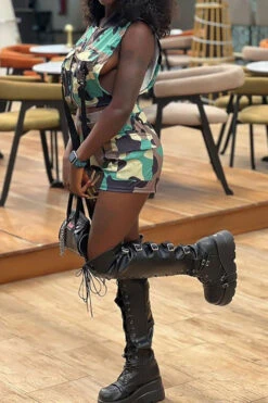 Camouflage Sporty Multi Pocket Buckled Pant Suit 8 Camouflage Sporty Multi Pocket Buckled Pant Suit -Clothing Outlet Store H23042403 CF 4 b75789c8 7f2a 4f6d 87fb c706a048fcb0