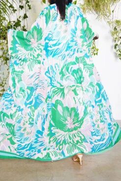 Floral Print Patchwork Beachy Flowy Pant Suit -Clothing Outlet Store H23050531 GR 4