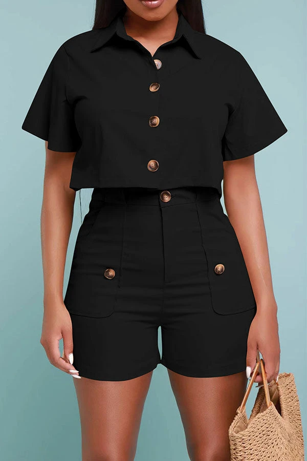 Solid Color Classic Pocket Pant Suit 9 Solid Color Classic Pocket Pant Suit - Image 9