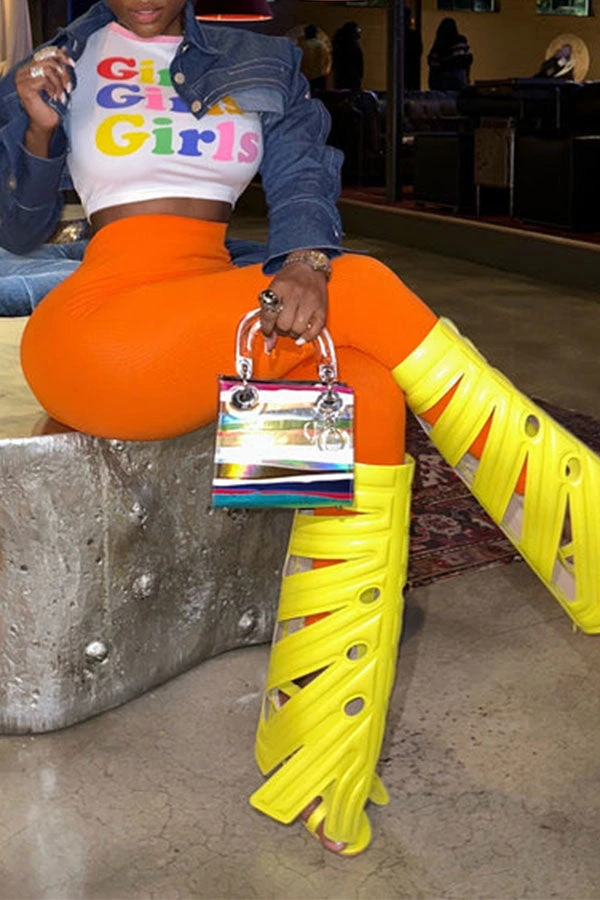 Solid Color Cool Crop Denim Jacket 4 Solid Color Cool Crop Denim Jacket - Image 4