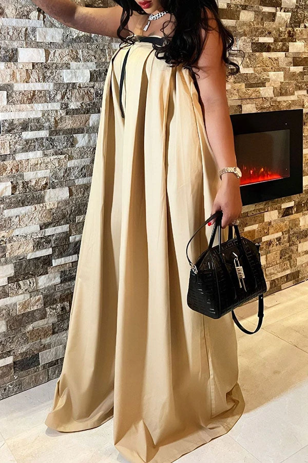 Solid Color Whimsical Wide Leg Jumpsuit With Belt 12 Solid Color Whimsical Wide Leg Jumpsuit With Belt - Image 12