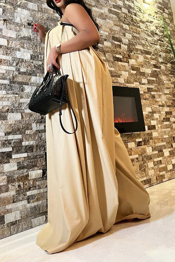 Solid Color Whimsical Wide Leg Jumpsuit With Belt 13 Solid Color Whimsical Wide Leg Jumpsuit With Belt - Image 13