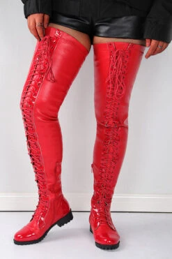 Solid Color Unique Strappy Thigh-Length Boots -Clothing Outlet Store a0231065a1f6c565f838de46a7949aa9 2ed62ac5 f059 4afe a832 ec638632b016